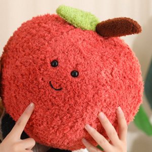 一颗荔枝毛绒玩具抱枕水果公仔女生生日礼物沙发靠枕